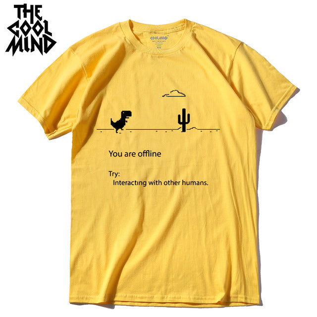 you are off line t shirt