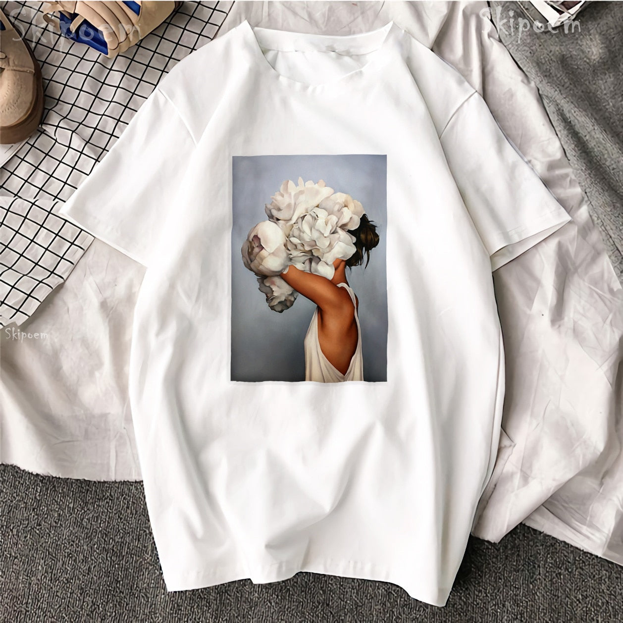 Sexy Flowers Feather Tops & Tees